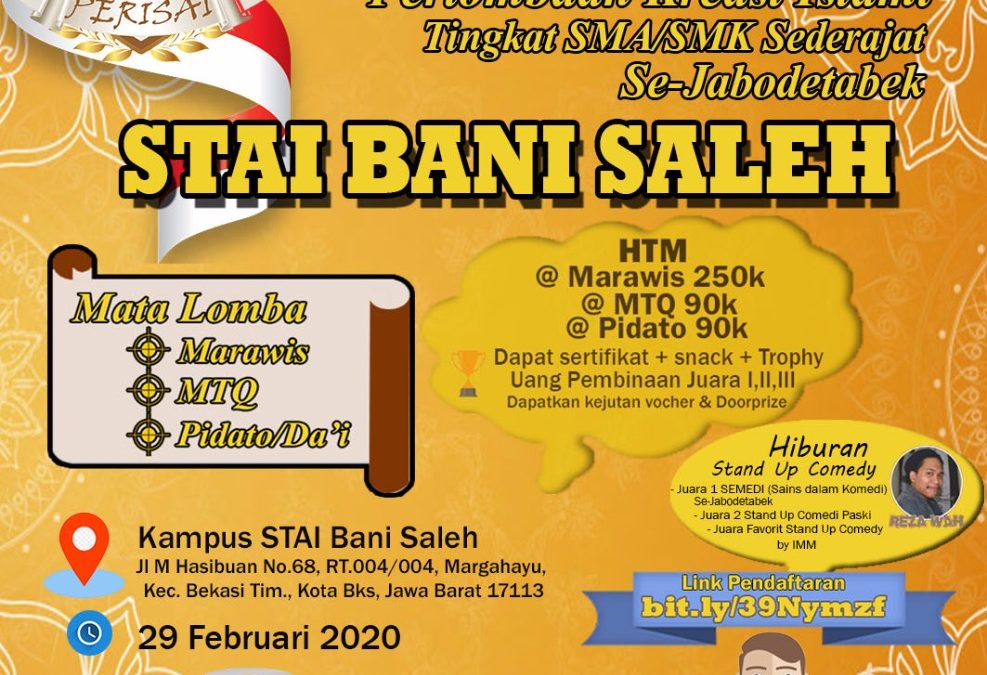 DAFTAR PESERTA LOMBA PERISAI STAI BANI SALEH 2020
